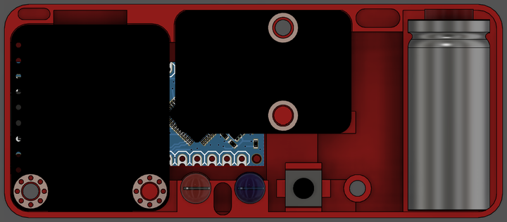 Inside of backup flight recorder