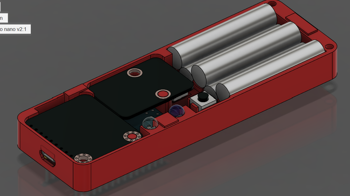 Inside of backup flight recorder